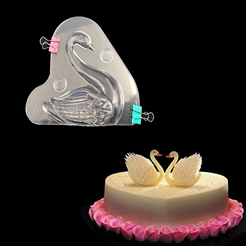 YiniKape 3D Swan Shoe Shape Plastic Chocolate Mould Polycarbonate Candy Jelly Mousse Mold Baking Decorating Tools