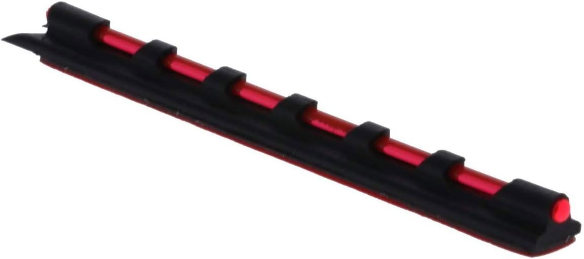 TruGlo Low-Profile Universal Fiber Optic Front Shotgun Wing & Clay Glo-Dot Sights, Green/Red/Dual Color