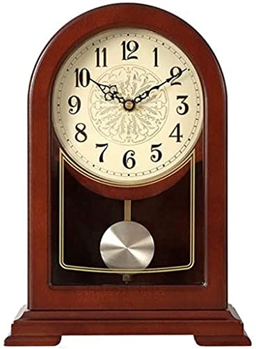 Reloj de péndulo de madera maciza con batería recargable 2