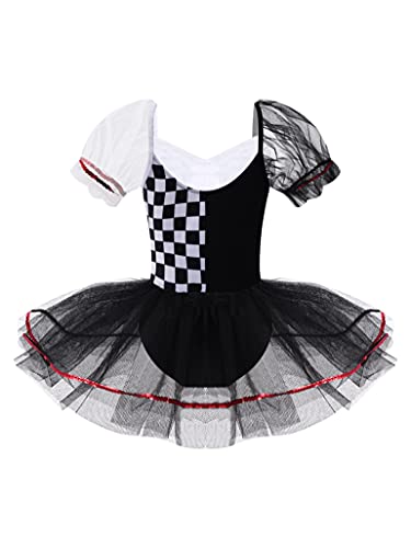 Moggemol Kids Girls Love Hearts Little Queen Costume Dance Performance Mesh Tutu Dress For Halloween Party White 8-10 #TOP1