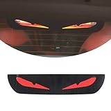 Car High Level Brake Light Eyes Pattern PVC Decals,Compatible with Toyota Supra GR A90 A91 MK5 2019-2024,Outside Car Rear Window High Level Brake Light Decoration Sticker (Black Red)