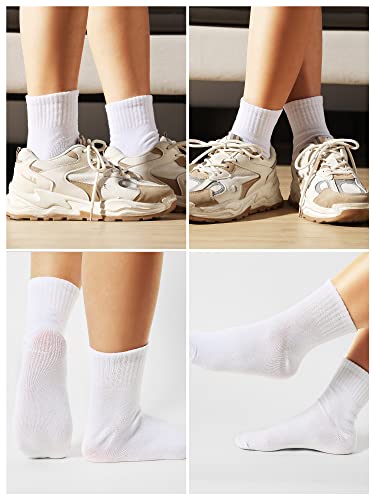 Image of Tarpop 100 Pairs Bulk Mens Socks Moisture Wicking Casual Sports Ankle Socks for Homeless Unisex Adult Men Women