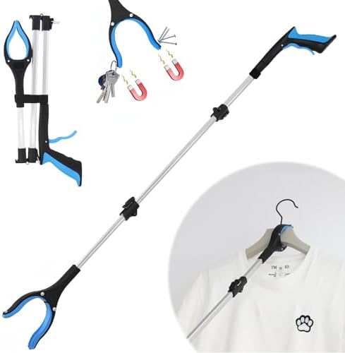 Pince Télescopique Rotative – 29,5 Cm, Idéale Pour Ramasser Sans Se Baisser (personnes âgées, Jardin, Déchets)