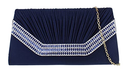 Pochette à pierres plissées pour ranger vos essentiels de soirée avec style