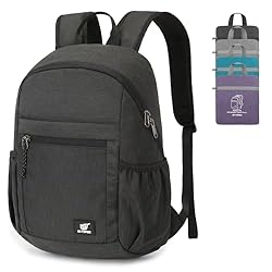 SKYSPER Mochila Plegable avec Protection RFID, 18L...: Plegable: Con unas medidas de 39×26×15 cm, esta mochila de 18 L ofrece espacio suficiente para todos tus objetos esenciales. Después de usarla, se puede plegar hasta 20×15×8 cm, ideal para guardarla en la maleta. Su diseño compacto la convierte en un...