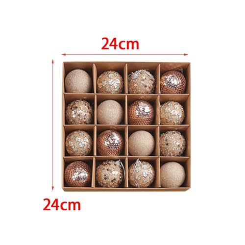 Boules en mousse champagne pour décorer un arbre sans risque de casse - 4