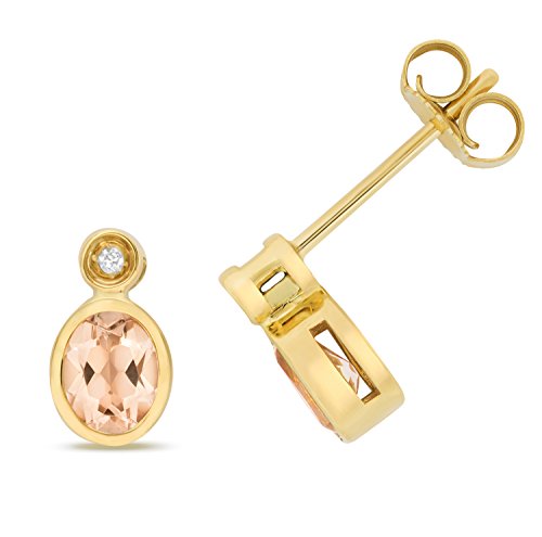 Boucles d'oreilles or femme diamant et morganite, le cadeau idéal pour marquer un moment