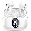 Auriculares inalámbricos, auriculares Bluetooth 5.4 con 4 micrófonos ENC, auriculares inalámbricos 2025 con cancelación de ruido, graves profundos, pantalla LED, auriculares Bluetooth 36 horas de