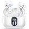 Auriculares inalámbricos, auriculares Bluetooth 5.4 con 4 micrófonos ENC, auriculares inalámbricos 2025 con cancelación de ruido, graves profundos, pantalla LED, auriculares Bluetooth 36 horas de