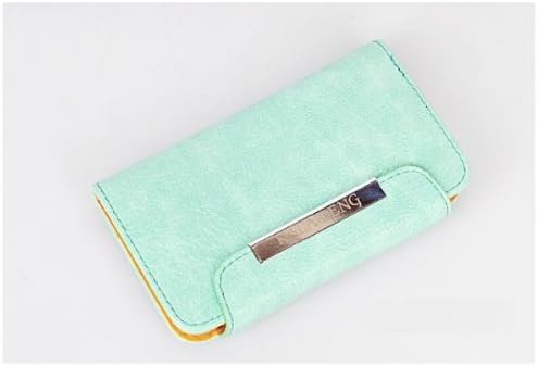Amagle Flip Wallet Book Holster Leather iPhone 5 5S Case - Green