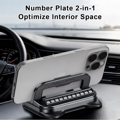Image of STHIRA 2 in 1 Car Phone Holder 360 Degree Rotation, Car Navigation Dashboard Mount Adjustable, Anti-Slip Desk Phone Stand Compatible with iPhone, Samsung, Android Smartphones, GPS Devices and More