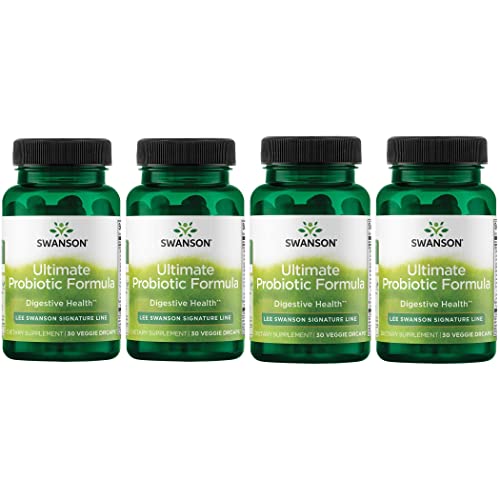 Swanson Ultimate Probiotic Formula Digestive Health Immune System Support 66 Billion Cfu Prebiotic Nutraflora Scfos 30 Drcaps Veggie Capsules (Caps) (4 Pack) #TOP26