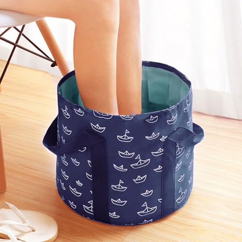Cubo plegable para baño de pies 25L azul miniatura 1