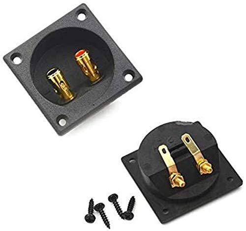 Federscheiben 1 stück auto stereo lautsprecher box terminal runde frühling becher stecker subwoofer stecker mit schrauben (größe: 4mm) (Size : 4mm)
