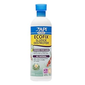 API POND ECOFIX SLUDGE DESTROYER Bacterial cleaner, Pond Water Clarifier and Sludge Remover Treatment 16-Ounce Bottle