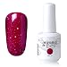 Elite99 Soak-off Gel Polish Lacquer Nail Art UV LED Manicure Varnish 15ml Glitter Fushia 1550