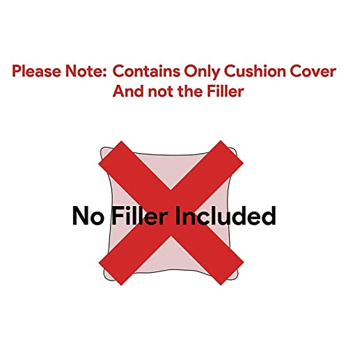 Image of RD TREND Jute Cushion Covers 16x16 Inch - Set of 5 | Digital Printed Decorative Throw Pillow Covers for Sofa, Couch, Living Room & Bedroom | Cushion Cases (Without Fillers)-Parrot