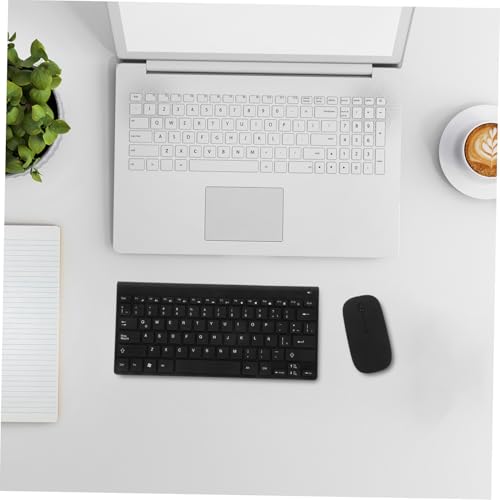 Kit de teclado y ratón inalámbricos de resina con acabado elegante 6