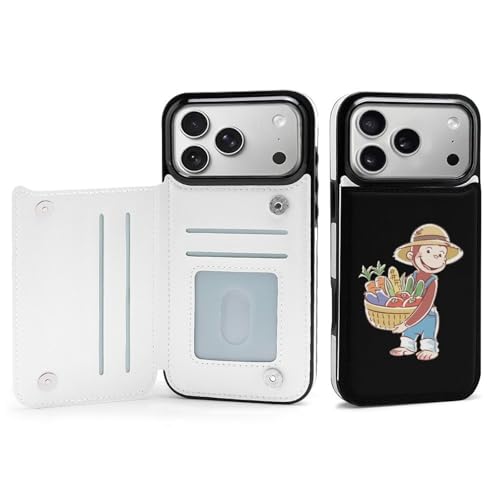手帳型 おさるのジョージ (2) 対応 iPhone 17 Pro Max ケース カード収納 スマホケース 財布型 携帯ケース 軽量 全面保護 スタンド機能 おしゃれ お祝いギフト