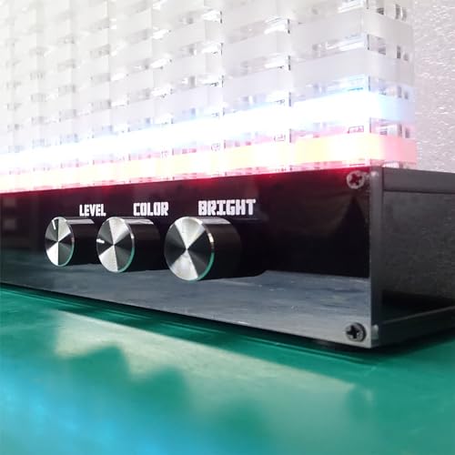 Analizzatore di spettro audio per casa e feste, 14 segmenti di spettro musicale luce, lampada acrilica ad alta sensibilità con immagini ritmiche forti