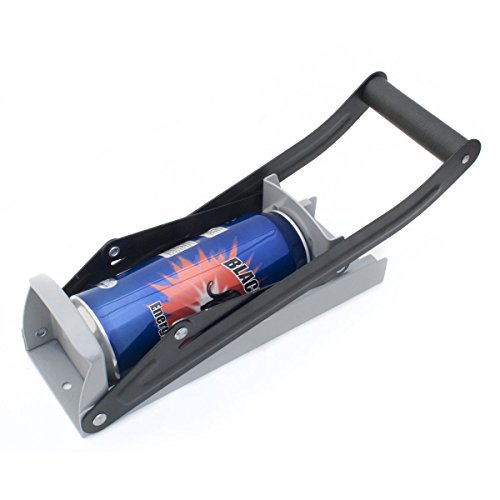 Dosenpresse Can Crusher & integrierter Flaschenöffner; Bierdosenpresse mit Hebelarm; Recycling Werkzeug zur Wandmontage