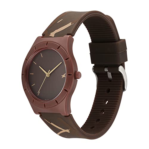 Image of Fastrack Tees Cafe Analog Brown Dial Women's Watch-68021PP01W