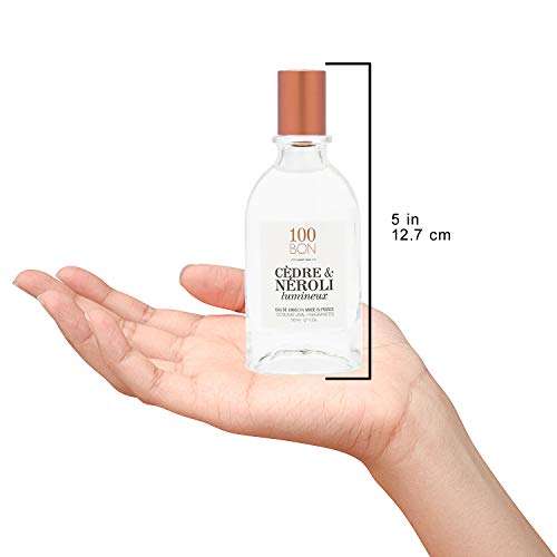 100Bon Cedre & Neroli Lumineux Unisex Fragrance – Neroli & Cedar Fragrance For Women & Men – Soothing Organic Fragrance With Sensual, Light & Woody Fragrance - 100% Natural Fragrance Spray, 1.7 Fl Oz #TOP1