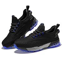 SPIEZ Zapatos de Seguridad para Hombre Mujer, Zapatillas de Seguridad con Punta Compuesta y Amortiguación de Aire, Zapatos de Trabajo Ligeros Transpirable Negras Azul/Negro Verde Talla EU36-46