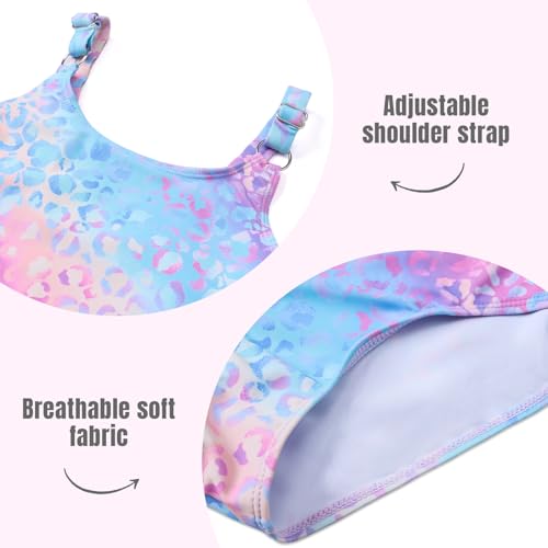 Girls One Piece Swimsuit Quick Dry Swimwear Swimming Beach Bathing Suit for 5-14 Years3