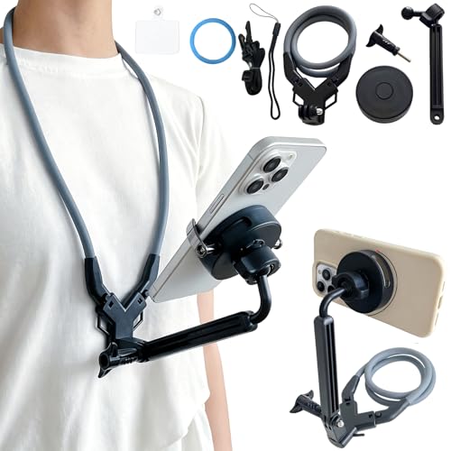 Support téléphone cou Ysnzaq contre la fatigue des mains pour vidéos POV et VLOG