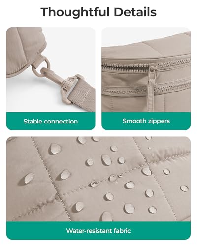 BAGSMART Quilted Puffer Bum Bag