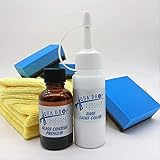 AQUADROP COATING FACTORY 硬化型ガラスコーティング剤 アクアドロップ プレミアム 30ml 淡色用下地処理剤 BASE LIGHT 60ml MFクロス スポンジセット 5年持続被膜 adp30bl60s