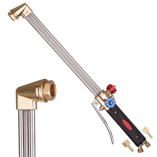 TC TECHNIC – Chalumeau de Coupe pour Ferraille – 50 cm – Compatible Propane et Acétylène – Buses PNME & ANME – Raccord Gaz Combustible 3/8 L, Oxygène 1/4 – Avec Anti-retour Intégré