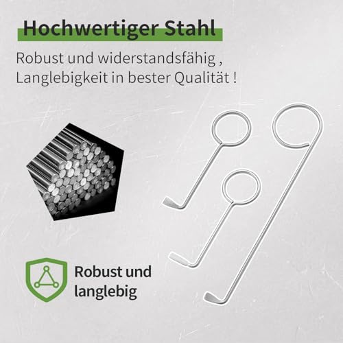Litorange 3 Stück Universal Dietrich Set zum Öffnen der Tür, Edelstahl Buntbartschlüssel Universal für Zimmertüren,Türöffnungswerkzeug,Lockpicking Tool Set,Dietrich Schlüssel für Schrank