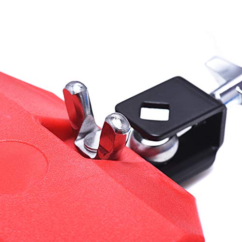 Jam Block, Plastic Musical Percussion Block, Latin Drum Instrument, Red #TOP2