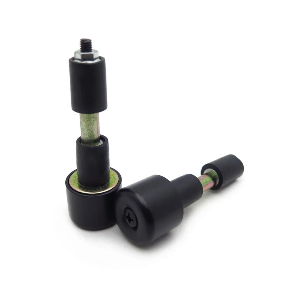2 Tapones para Manillar De Motocicleta CNC De 7/8" Y 22 Mm, Tapas De Extremo Antivibración, Color Negro. Tapón Manillar
