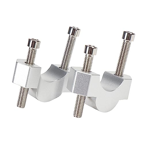 Support de serrage rehausseur guidon BMW F850GS finition argentée CNC