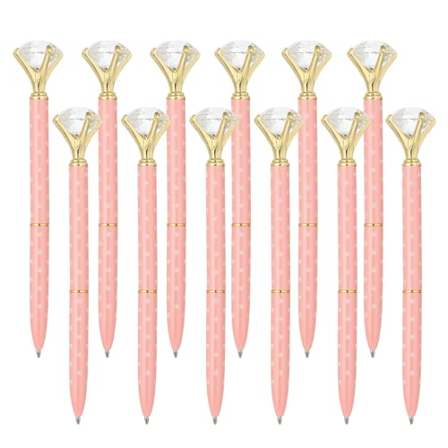 Stylos à bille noirs pour prise de notes et journal intime rose clair 12x