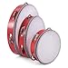 Viodmss 8-Inch Wooden Round Tambourine for Kids and Adults, Suitable for Beginners and Professional Tambourine Players Easy to Use
