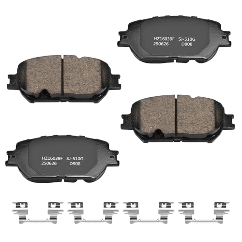 Image of D908 Front Ceramic Brake Pads Kit Fit For Toyota Camry 2002-2006, For Lexus GS300 2006, For Lexus IS250 2009-2015