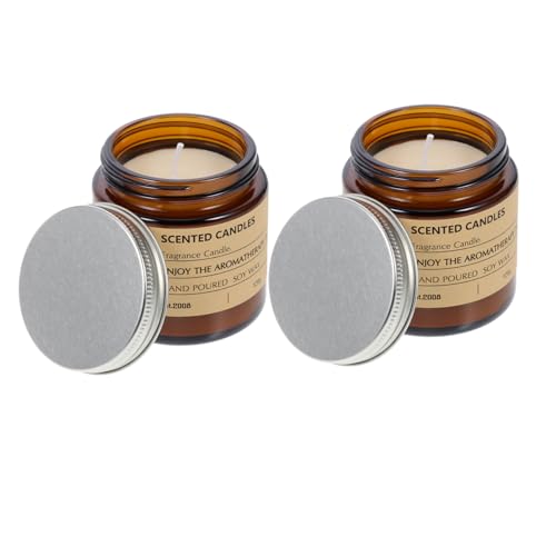 WRITWAA 2pezzi Candele Profumate Aromatiche Decorative da Tavolo per Casa di Candele per Aromaterapia per Feste di Natale Compleanni Matrimoni e Altre Occasioni