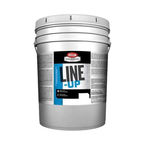 Krylon Industrial Line-Up 27249 Bright White Acrylic Latex Paint - 5 gal Pail - 02724 [PRICE is per EACH]