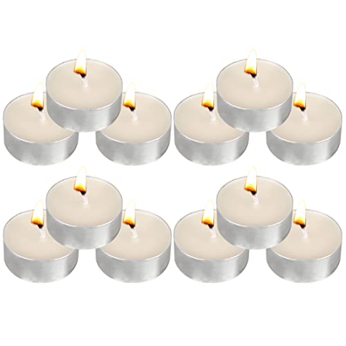 Tea Lights Candles - 12 Pack Lvory White Tealights Candle Scented Vanilla Small Candle For Home, Holiday, Wedding & Party,Dinner Table, Halloween Christmas And Holiday (Lvory White Vanilla) #TOP6