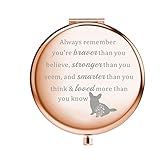 WSNANG Corgi Compact Mirror Corgi Owner Gift Pet Dog Mom Gifts for Corgi Lover Friend Travel Pocket