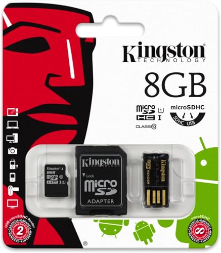 �L���O�X�g�� Kingston microSDHC UHS-I �J�[�h 8GB �N���X 10 �g�уL�b�g MBLY4G2/8GB