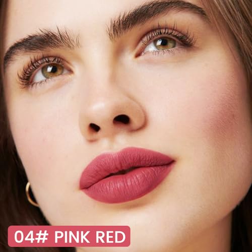 Image of evpct Longwear Liquid Lip Liner Stain Marker Pen Long Lasting Waterproof, Pink Red Matte Semi Permanent 24 Hour Lip Liner and Lipstick Combo, Korean Color Stay Lipliner All Day, Lips Stain peel off