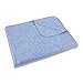 Produktbild SETEX Kinder-Kuscheldecke, Dekorative Decke aus 85% Baumwolle und 15% Polyester, 75 x 120 cm, Hellblau Uni, 4020 075120 995 431 (999)