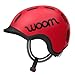 woom Ready Kids' Helmet, Adjustable Pinch-Free Children's Helmet with Reflective Details for Bicycle Riding, Roller Skating & Scooting, for Boys & Girls (Ages 1-14) - Red - X-Small