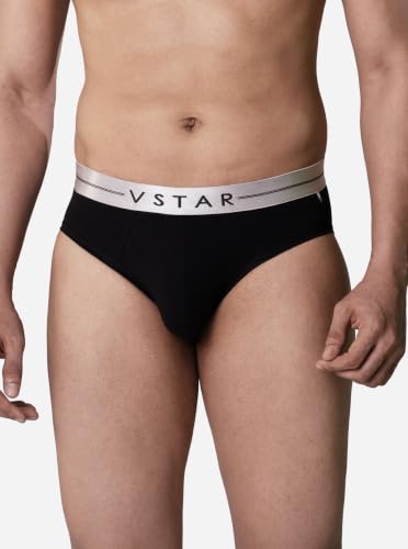 Image of VSTAR SG 04 Men's Cotton Elastane Brief with Metallic Waistband