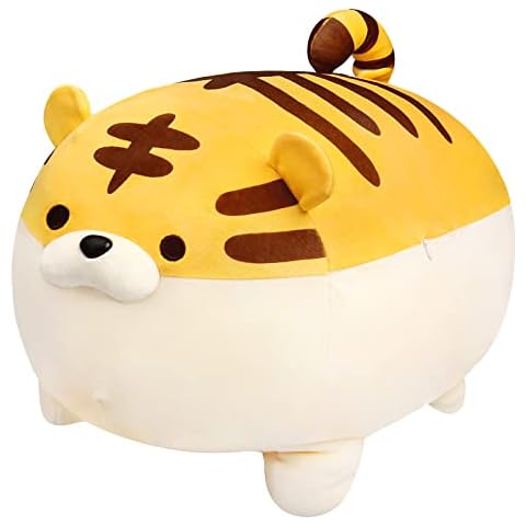 Auspicious beginning Stuffed Animal Tiger Plush Toy Anime Kawaii Tigers Soft Pillow, Plush Toy Gifts for Boys Girls (15.7") Cover